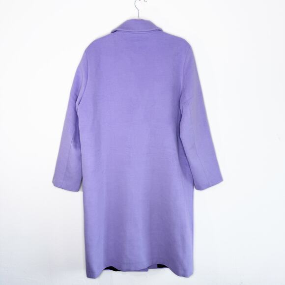 NWT Apparis Aaron Amethyst Purple Tailored Long Double Breasted Jacket Coat Lg - Picture 11 of 15